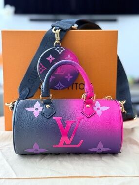 Louis Vuitton Papillon BB Midnight Fuchsia Gradient